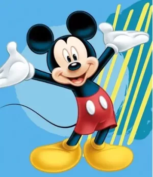 3: Børnetæppe - Mickey Mouse - 120x140 cm - Blødt og lækkert Fleece tæppe - Borg Living
